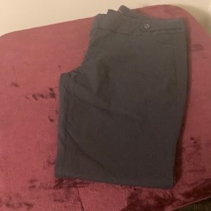 Navy blue pin stripe ladies trouser pants. The Limited Extra Stretch.